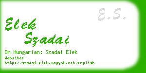 elek szadai business card